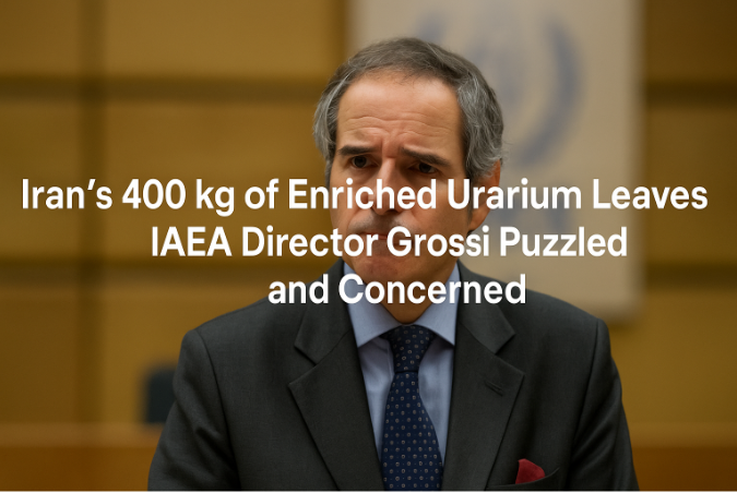 Iran’s 400 kg of Enriched Uranium Leaves IAEA Director Grossi Puzzled and Concerned